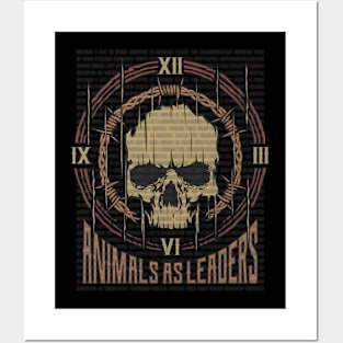 Animals As Leaders Vintage Skull Posters and Art